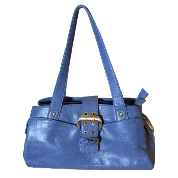 David Jones Blue Shoulder Bag - Picture 1 of 4